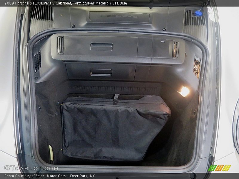 Arctic Silver Metallic / Sea Blue 2009 Porsche 911 Carrera S Cabriolet