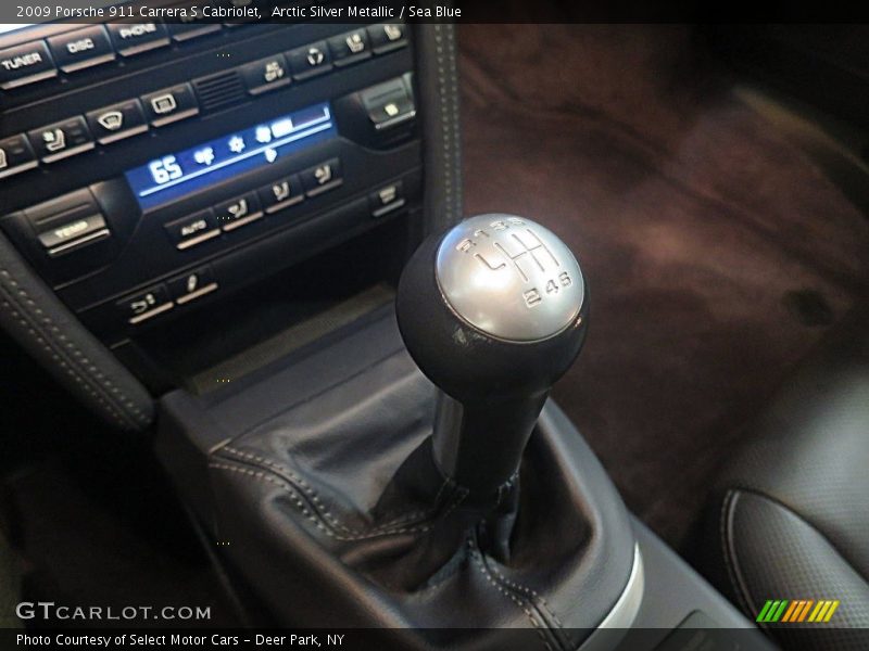 Arctic Silver Metallic / Sea Blue 2009 Porsche 911 Carrera S Cabriolet