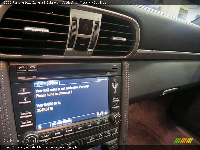Arctic Silver Metallic / Sea Blue 2009 Porsche 911 Carrera S Cabriolet