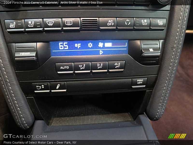Arctic Silver Metallic / Sea Blue 2009 Porsche 911 Carrera S Cabriolet