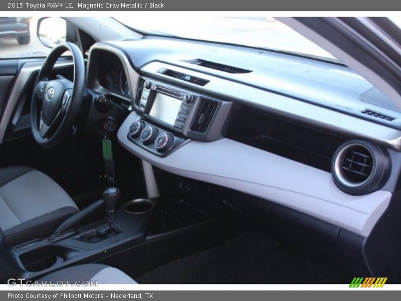 Magnetic Gray Metallic / Black 2015 Toyota RAV4 LE