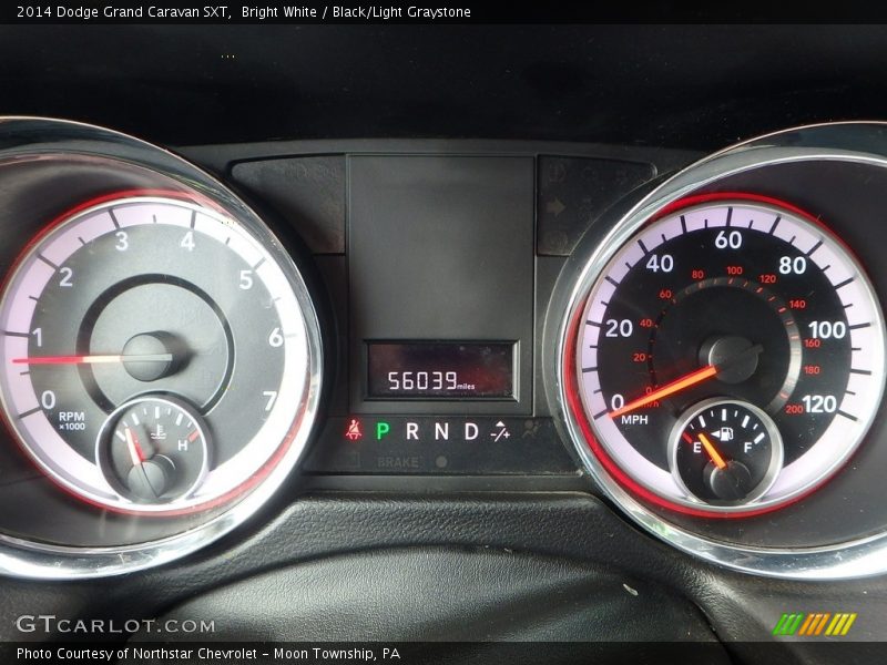 Bright White / Black/Light Graystone 2014 Dodge Grand Caravan SXT