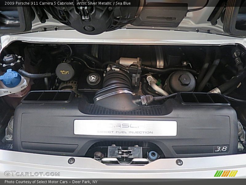 Arctic Silver Metallic / Sea Blue 2009 Porsche 911 Carrera S Cabriolet