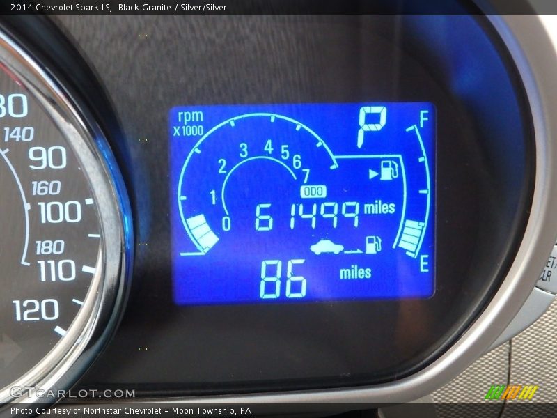 Black Granite / Silver/Silver 2014 Chevrolet Spark LS