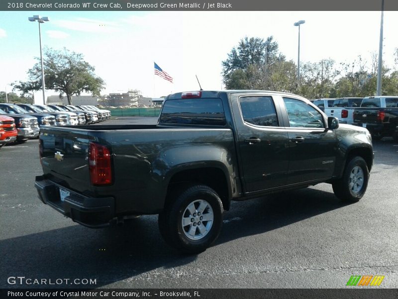 Deepwood Green Metallic / Jet Black 2018 Chevrolet Colorado WT Crew Cab