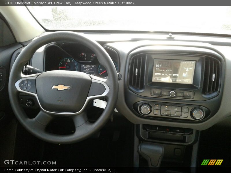 Deepwood Green Metallic / Jet Black 2018 Chevrolet Colorado WT Crew Cab