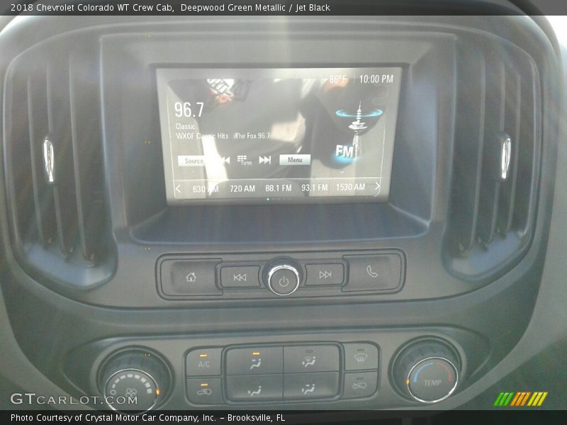 Deepwood Green Metallic / Jet Black 2018 Chevrolet Colorado WT Crew Cab