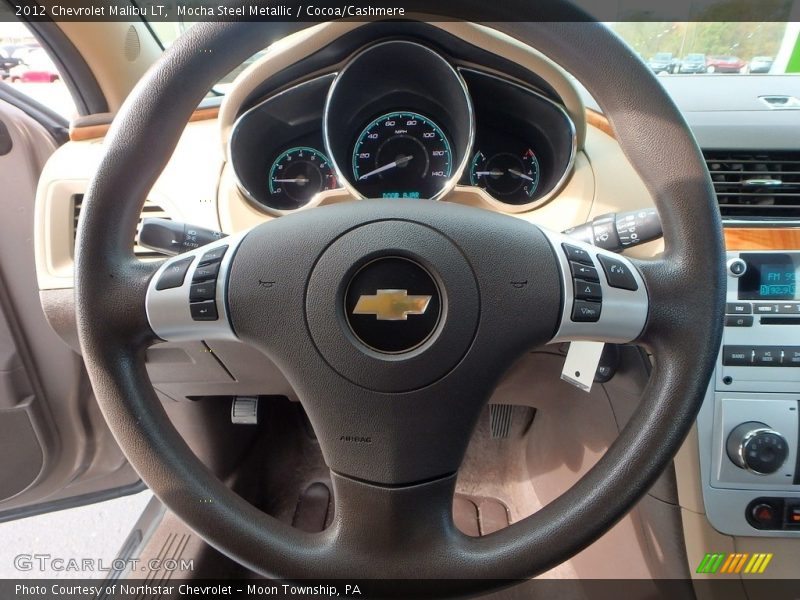 Mocha Steel Metallic / Cocoa/Cashmere 2012 Chevrolet Malibu LT