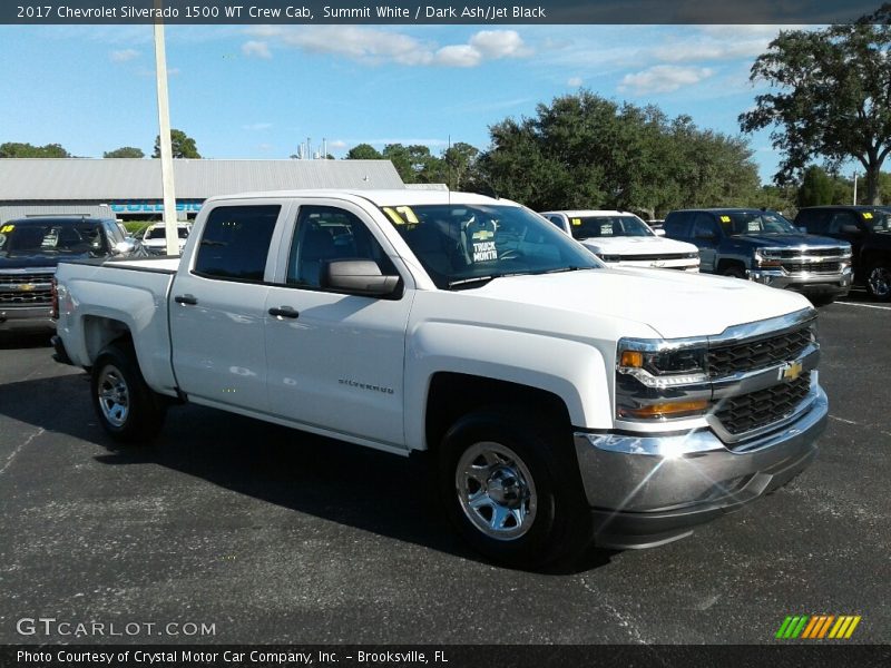 Summit White / Dark Ash/Jet Black 2017 Chevrolet Silverado 1500 WT Crew Cab