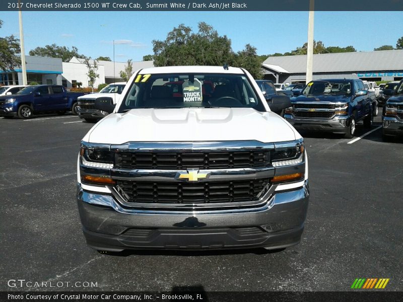 Summit White / Dark Ash/Jet Black 2017 Chevrolet Silverado 1500 WT Crew Cab