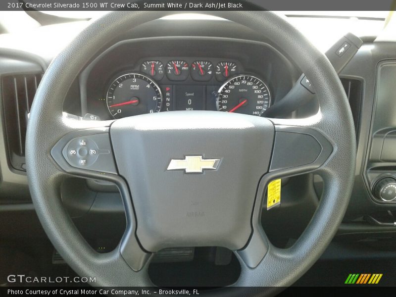 Summit White / Dark Ash/Jet Black 2017 Chevrolet Silverado 1500 WT Crew Cab