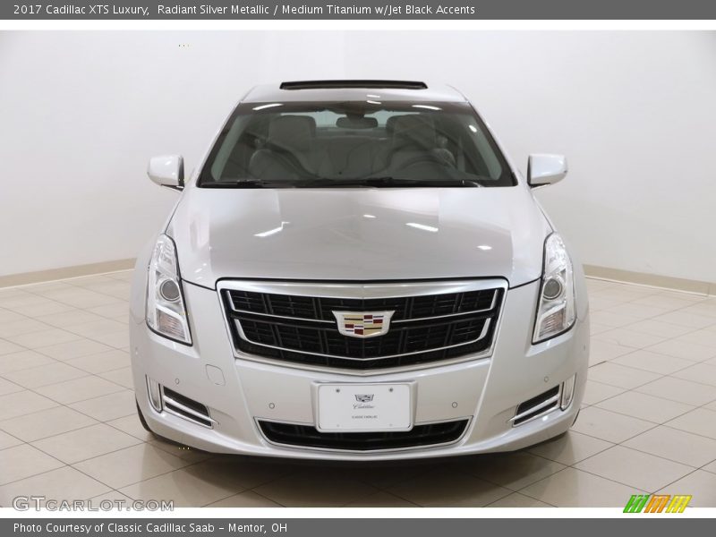 Radiant Silver Metallic / Medium Titanium w/Jet Black Accents 2017 Cadillac XTS Luxury