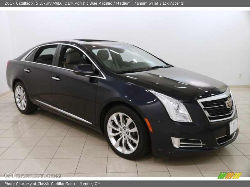 Dark Adriatic Blue Metallic / Medium Titanium w/Jet Black Accents 2017 Cadillac XTS Luxury AWD