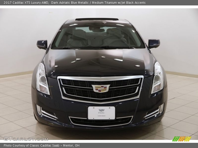 Dark Adriatic Blue Metallic / Medium Titanium w/Jet Black Accents 2017 Cadillac XTS Luxury AWD