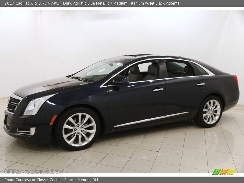 Dark Adriatic Blue Metallic / Medium Titanium w/Jet Black Accents 2017 Cadillac XTS Luxury AWD