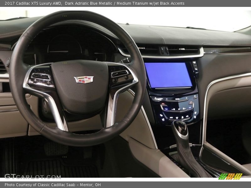 Dark Adriatic Blue Metallic / Medium Titanium w/Jet Black Accents 2017 Cadillac XTS Luxury AWD