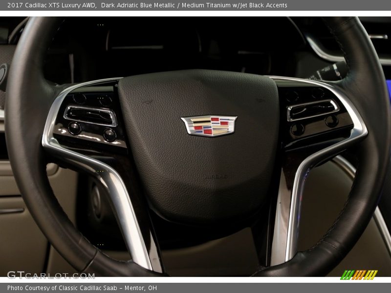 Dark Adriatic Blue Metallic / Medium Titanium w/Jet Black Accents 2017 Cadillac XTS Luxury AWD