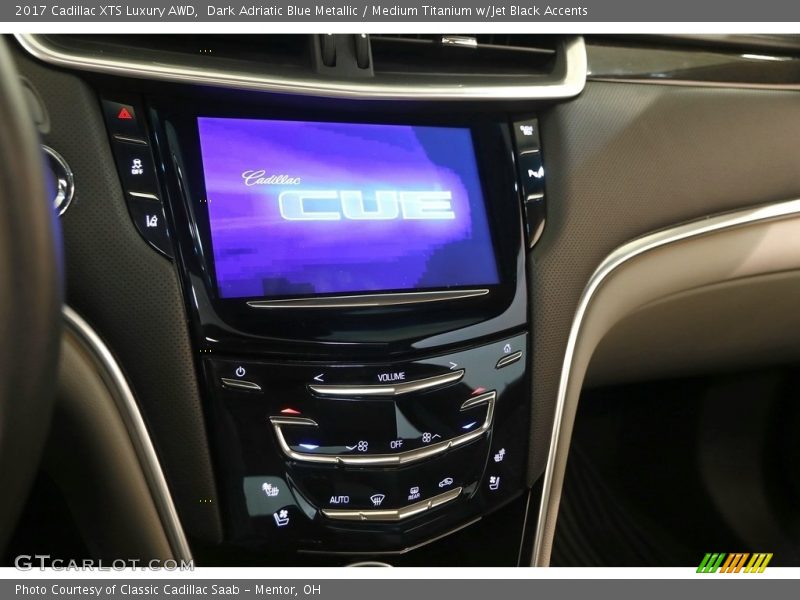 Dark Adriatic Blue Metallic / Medium Titanium w/Jet Black Accents 2017 Cadillac XTS Luxury AWD
