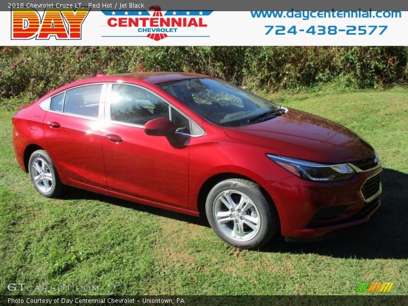 Red Hot / Jet Black 2018 Chevrolet Cruze LT