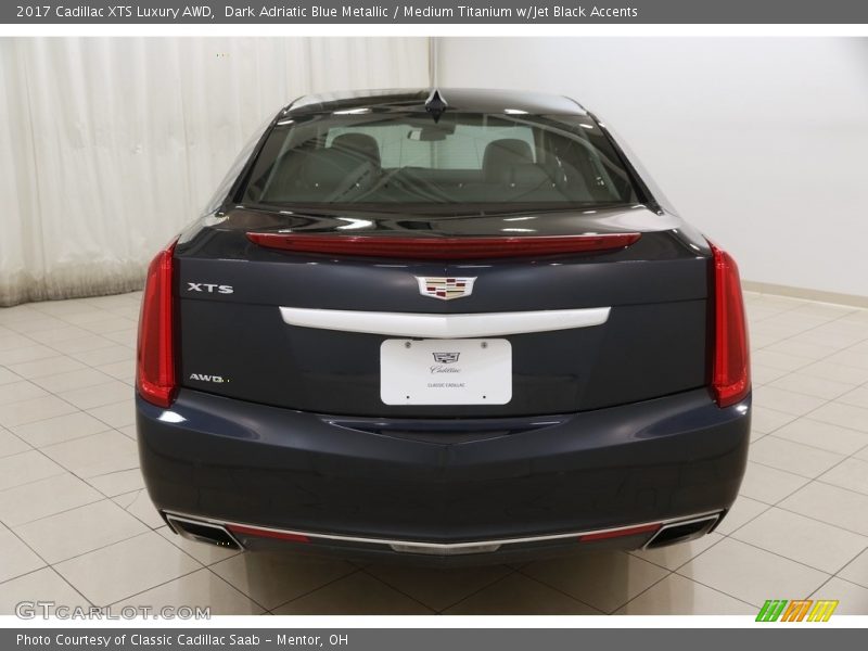 Dark Adriatic Blue Metallic / Medium Titanium w/Jet Black Accents 2017 Cadillac XTS Luxury AWD