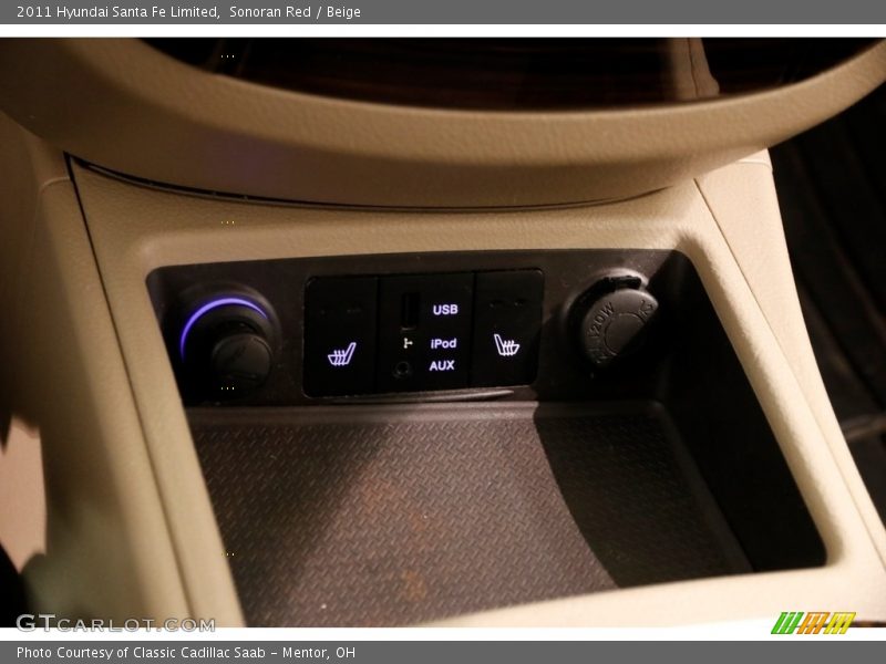 Sonoran Red / Beige 2011 Hyundai Santa Fe Limited