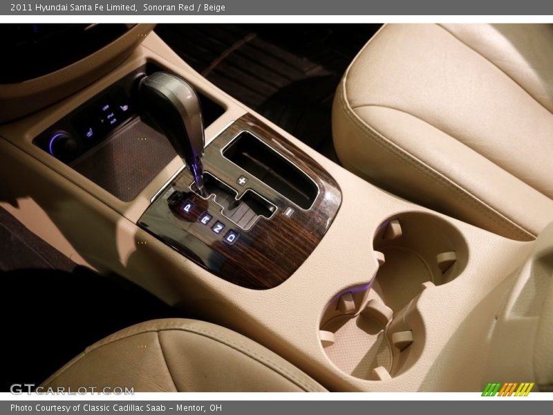 Sonoran Red / Beige 2011 Hyundai Santa Fe Limited