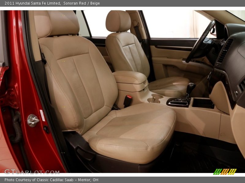 Sonoran Red / Beige 2011 Hyundai Santa Fe Limited