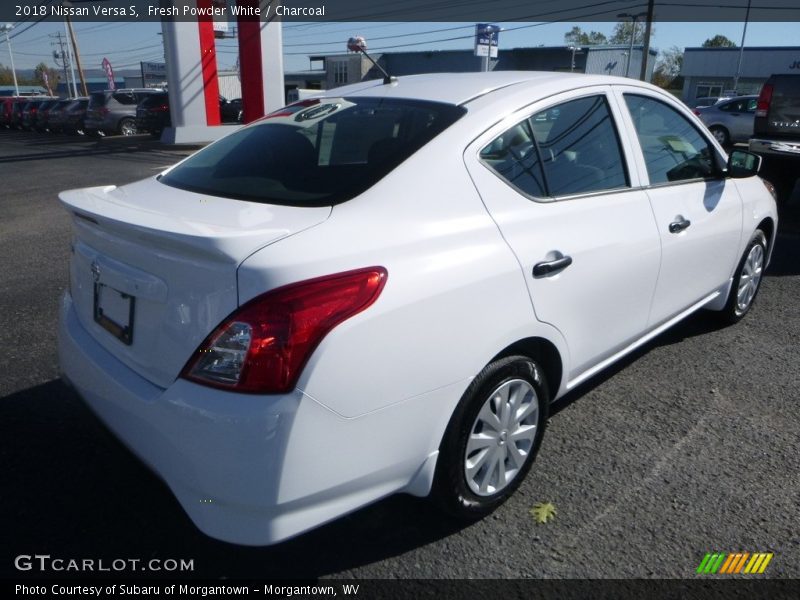 Fresh Powder White / Charcoal 2018 Nissan Versa S