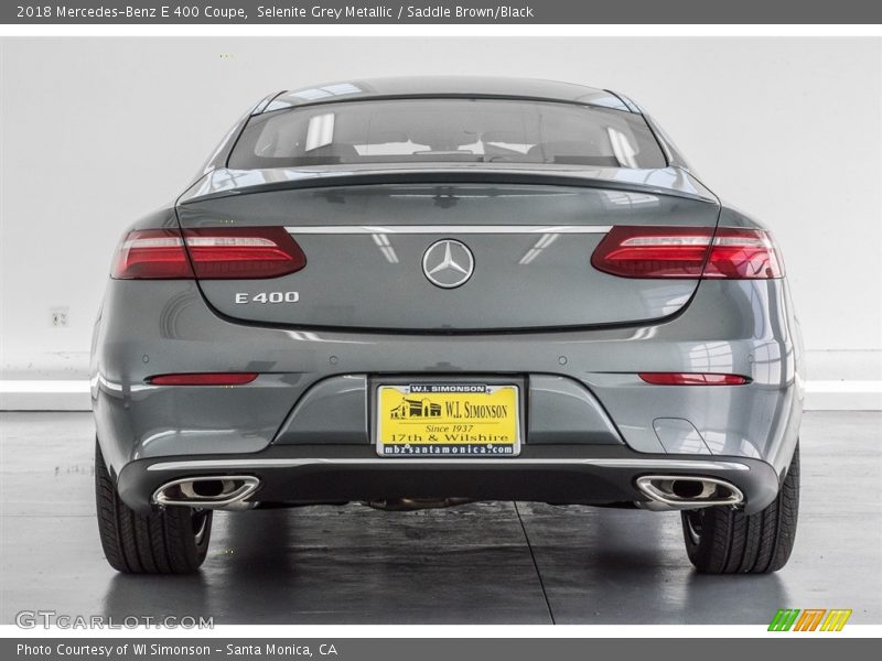 Selenite Grey Metallic / Saddle Brown/Black 2018 Mercedes-Benz E 400 Coupe