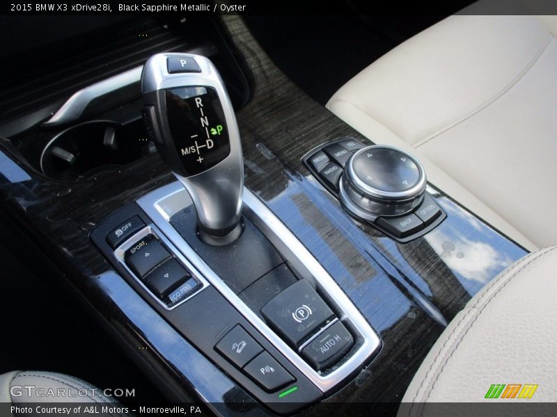 Black Sapphire Metallic / Oyster 2015 BMW X3 xDrive28i