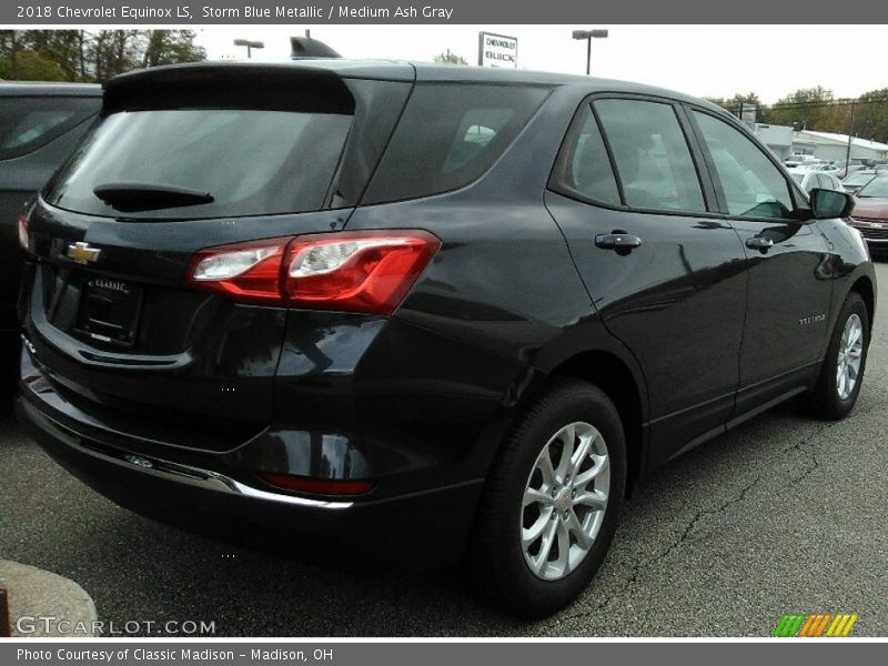 Storm Blue Metallic / Medium Ash Gray 2018 Chevrolet Equinox LS