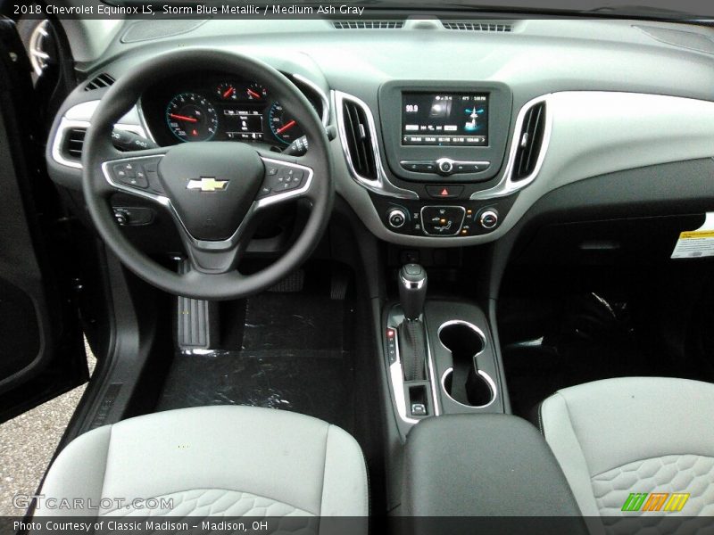 Storm Blue Metallic / Medium Ash Gray 2018 Chevrolet Equinox LS