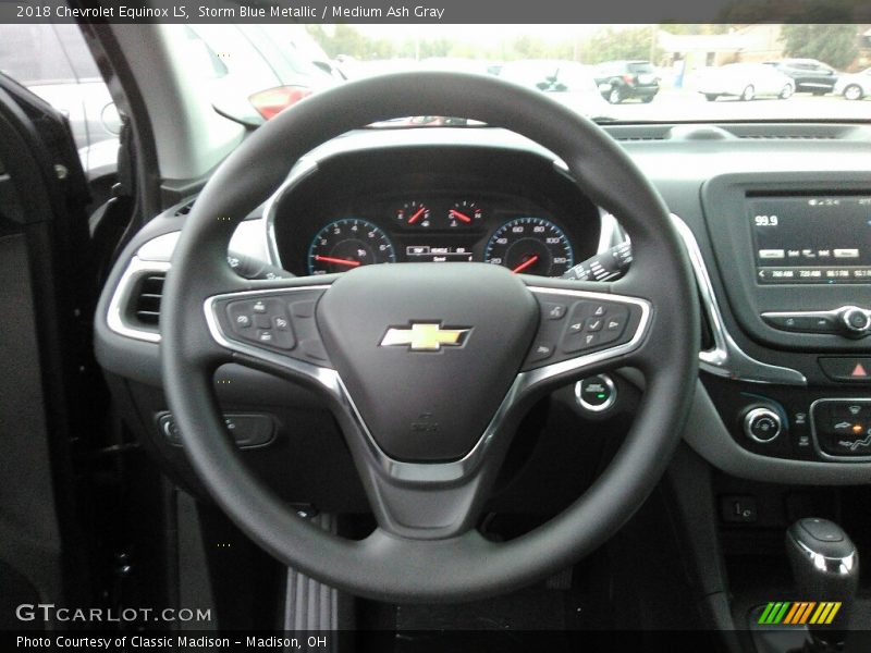 Storm Blue Metallic / Medium Ash Gray 2018 Chevrolet Equinox LS