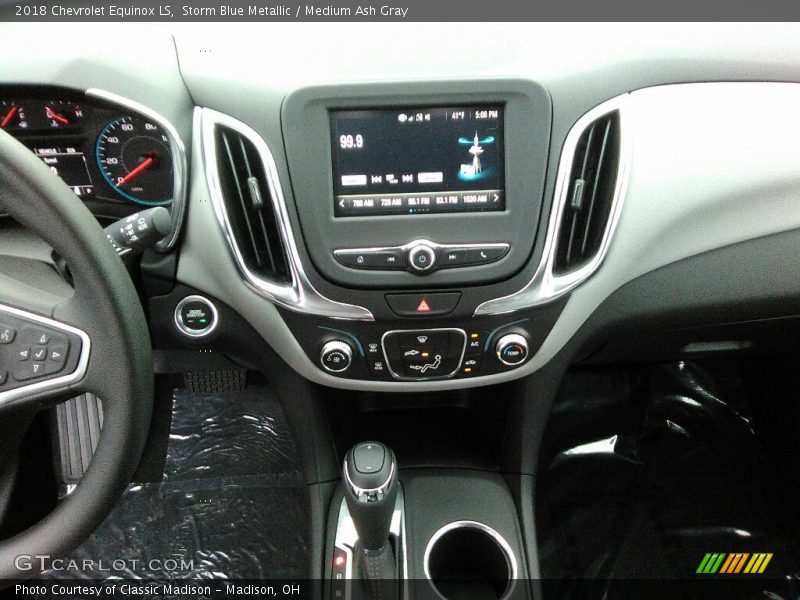 Storm Blue Metallic / Medium Ash Gray 2018 Chevrolet Equinox LS