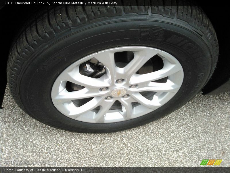 Storm Blue Metallic / Medium Ash Gray 2018 Chevrolet Equinox LS
