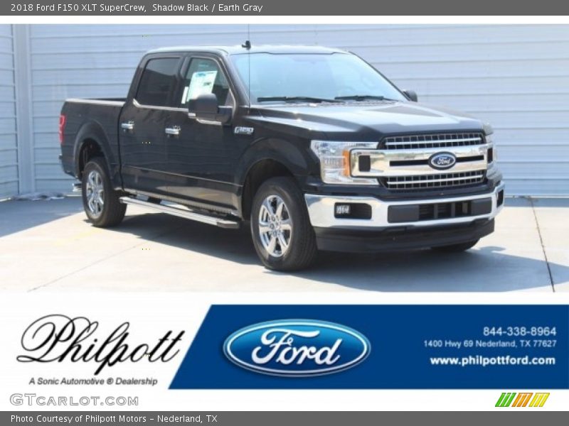 Shadow Black / Earth Gray 2018 Ford F150 XLT SuperCrew