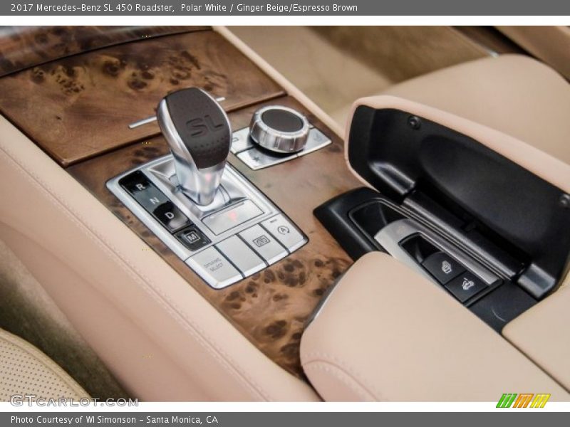 Polar White / Ginger Beige/Espresso Brown 2017 Mercedes-Benz SL 450 Roadster