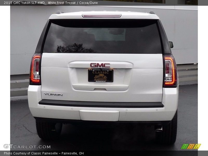 White Frost Tricoat / Cocoa/Dune 2018 GMC Yukon SLT 4WD