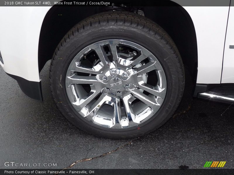 White Frost Tricoat / Cocoa/Dune 2018 GMC Yukon SLT 4WD