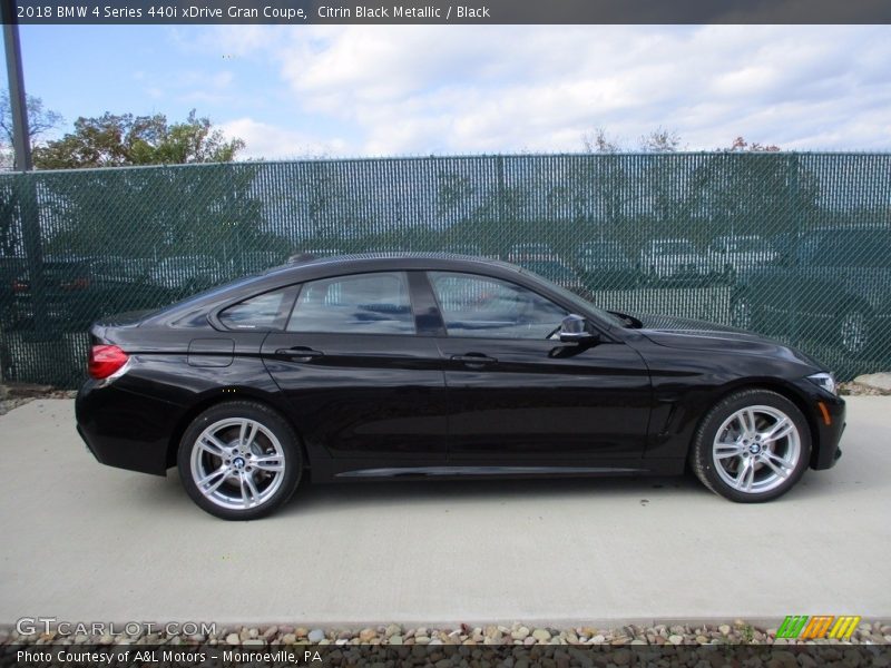 Citrin Black Metallic / Black 2018 BMW 4 Series 440i xDrive Gran Coupe