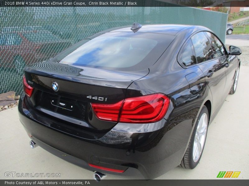 Citrin Black Metallic / Black 2018 BMW 4 Series 440i xDrive Gran Coupe