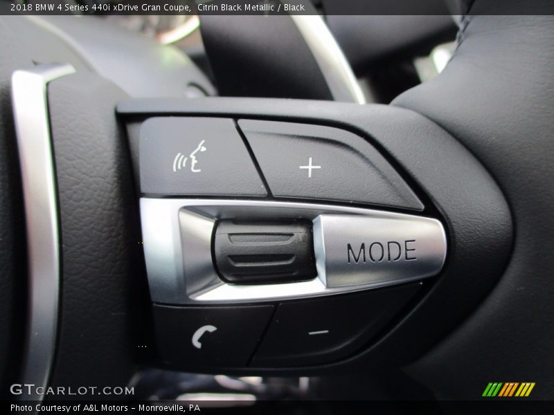 Citrin Black Metallic / Black 2018 BMW 4 Series 440i xDrive Gran Coupe