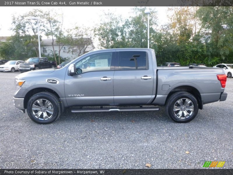 Gun Metallic / Black 2017 Nissan Titan SL Crew Cab 4x4