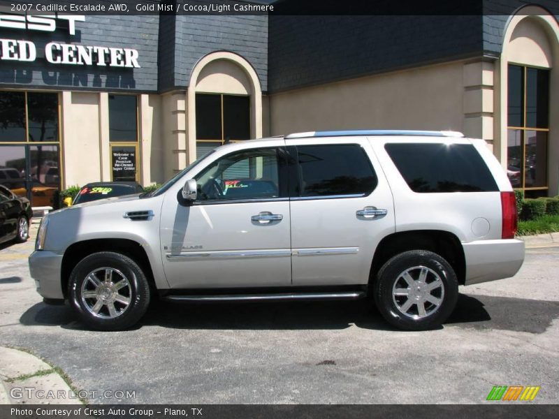 Gold Mist / Cocoa/Light Cashmere 2007 Cadillac Escalade AWD