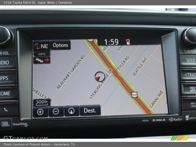 Navigation of 2018 RAV4 SE