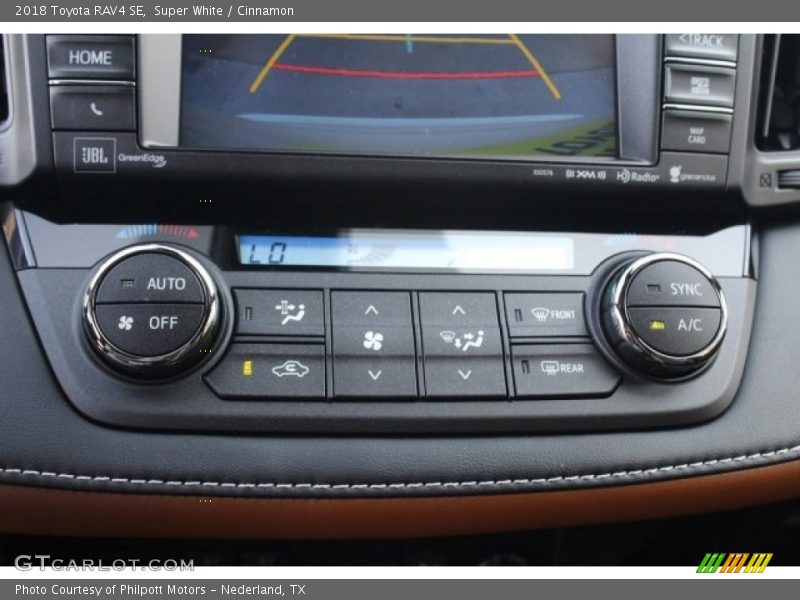 Controls of 2018 RAV4 SE