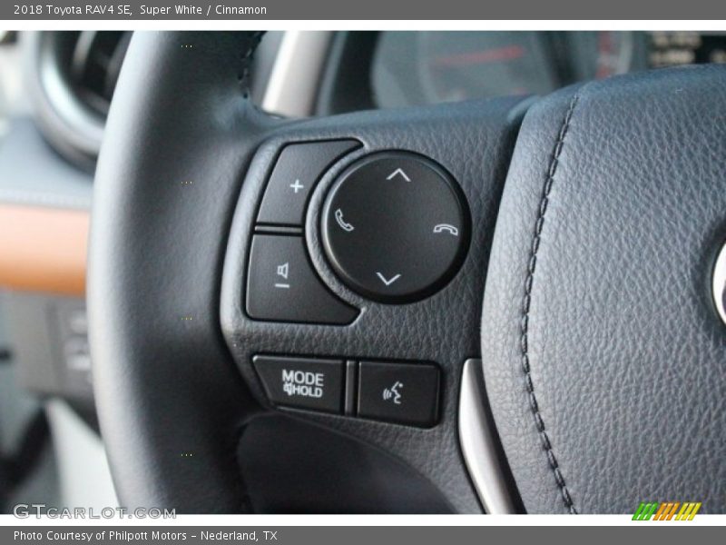 Controls of 2018 RAV4 SE