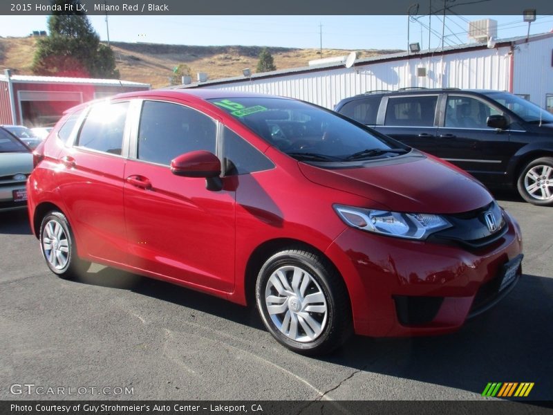 Milano Red / Black 2015 Honda Fit LX