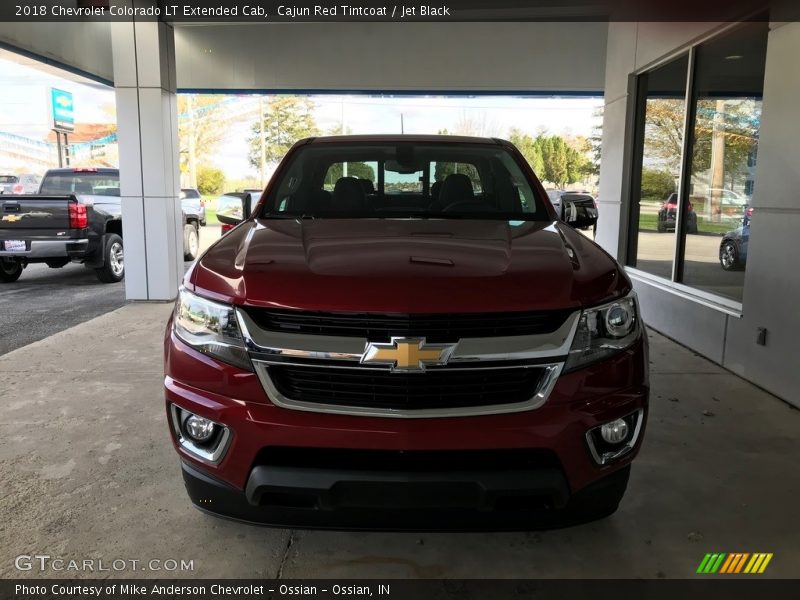 Cajun Red Tintcoat / Jet Black 2018 Chevrolet Colorado LT Extended Cab