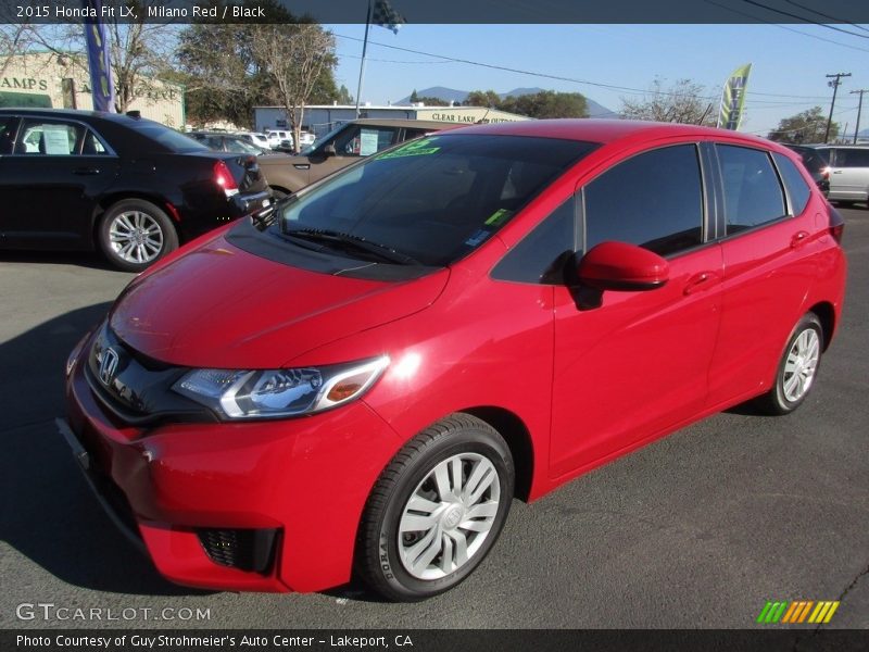 Milano Red / Black 2015 Honda Fit LX